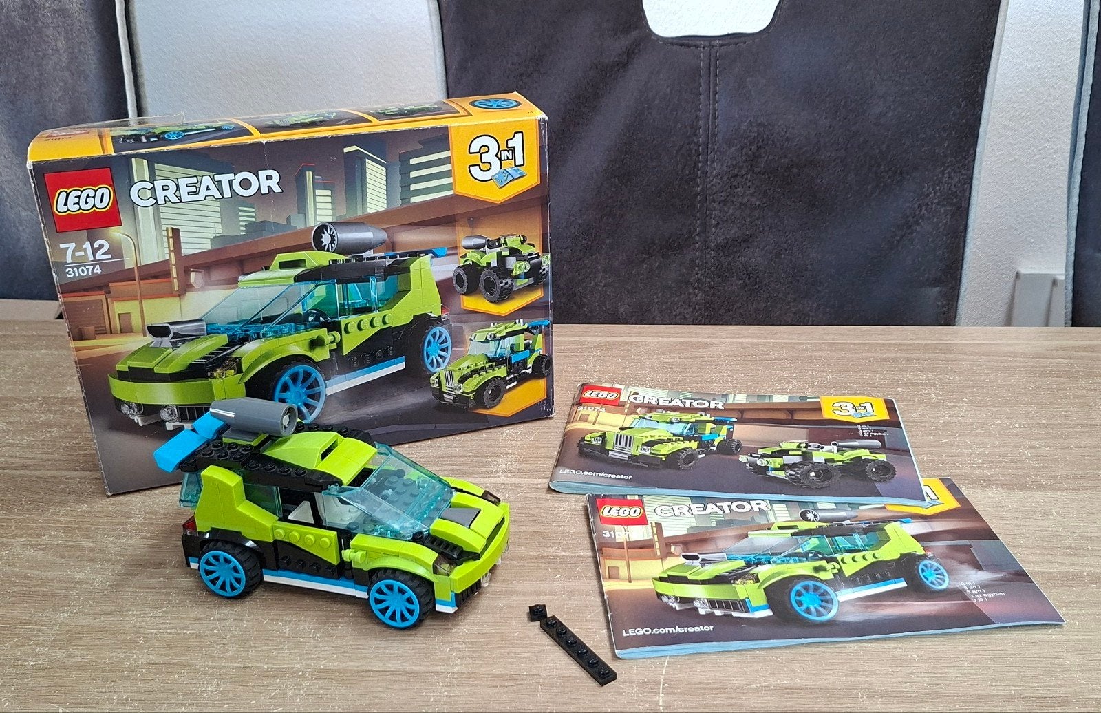 Lego Creator 31074 3-in-1 Raketrallyauto met doos, Ophalen of Verzenden, Zo goed als nieuw, Overige merken