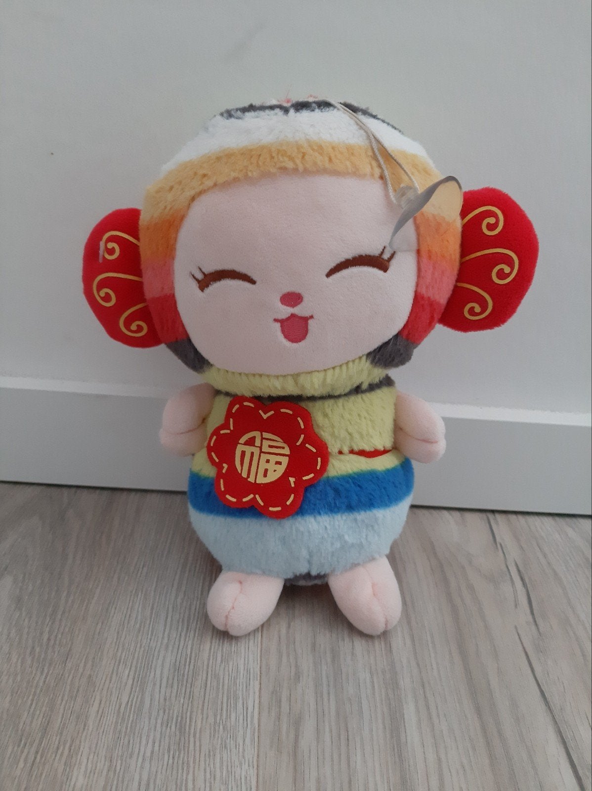 Knuffel zuignap 520 Chinees meisje popje K8296, Ophalen of Verzenden, Zo goed als nieuw