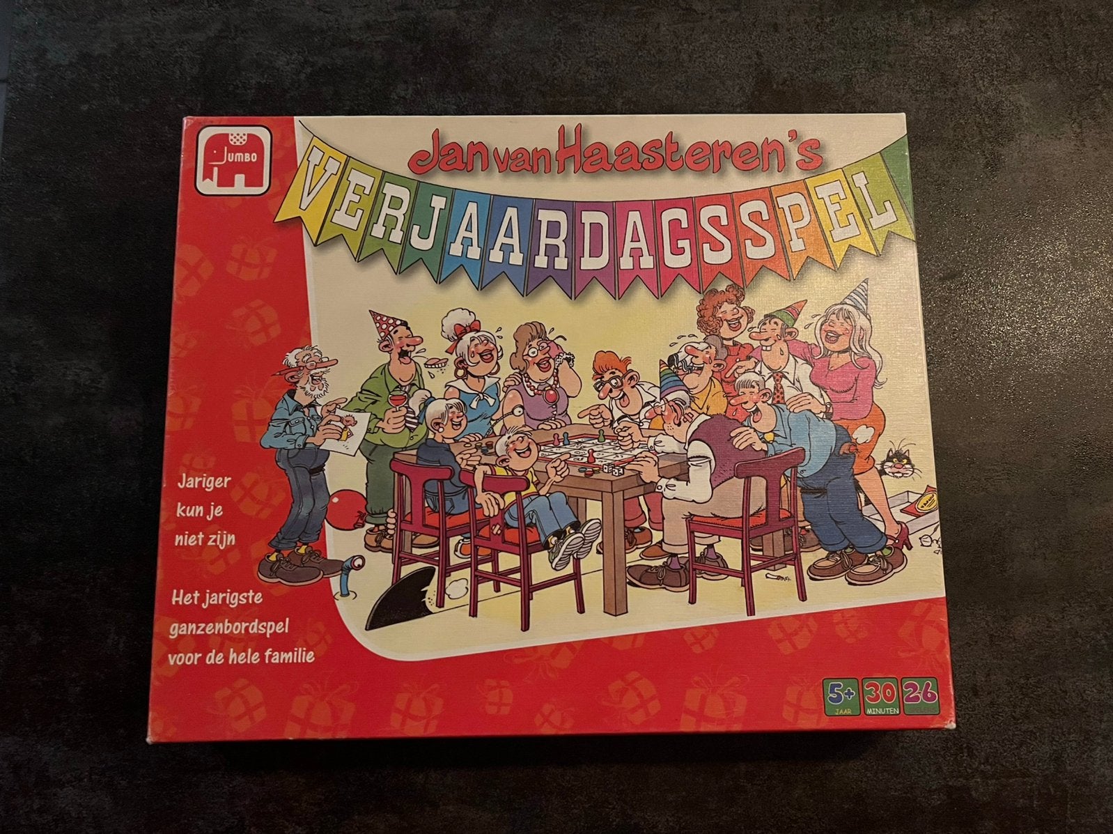 Jan van haasteren verjaardagsspel, Drie of vier spelers, Ophalen of Verzenden, Gebruikt