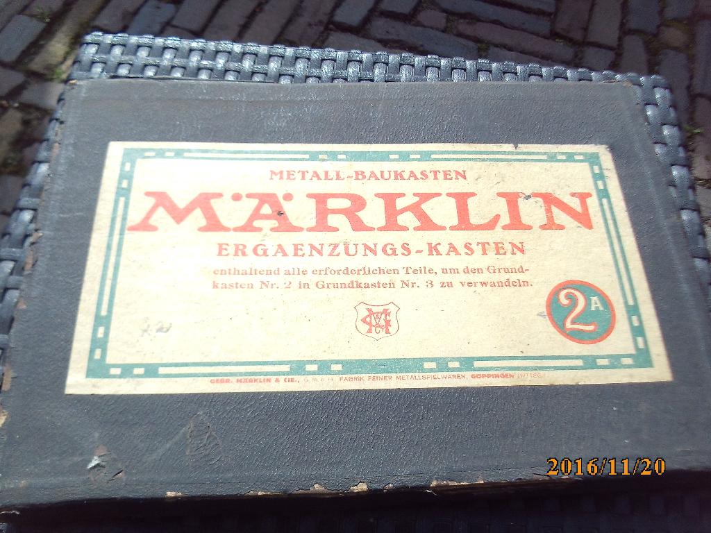 Marklin Metall Baukasten Ergaenzungs kasten 2A Märklin 1925, Ophalen of Verzenden