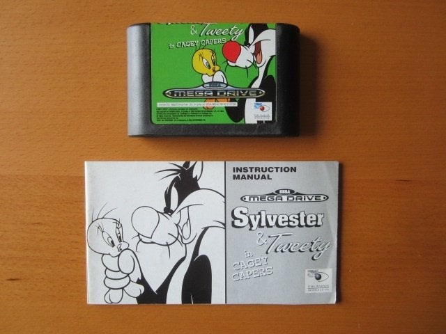 Sylvester and Tweety Sega Mega Drive Megadrive, Spelcomputers en Games, 1 speler, Ophalen of Verzenden, Zo goed als nieuw, Vanaf 3 jaar