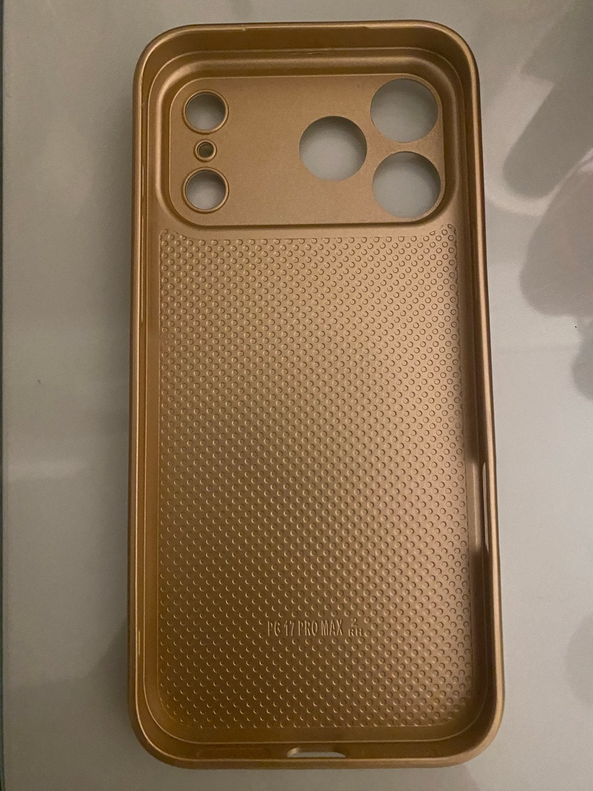 Luxe Gouden iPhone Hoesje met Kristallen Appel Design, IPhone 17, Overige merken, Goud, Nieuw