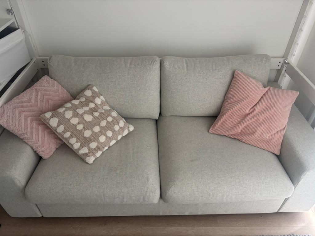 Slaapbank IKEA, Ophalen, Gebruikt, Beige, Tweepersoons