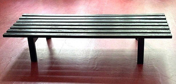 Houten lattentafel, Ophalen, Gebruikt, Vintage, 50 tot 100 cm