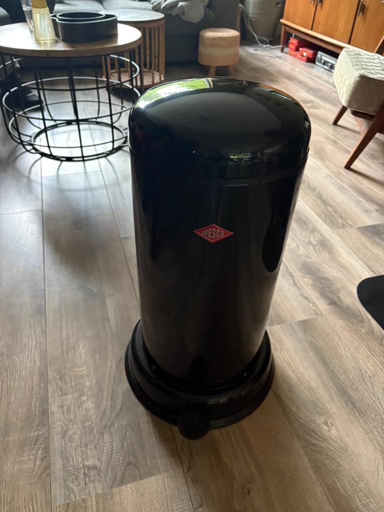 Wesco prullenbak, 20 tot 30 liter, Ophalen, Zo goed als nieuw, Minder dan 50 cm