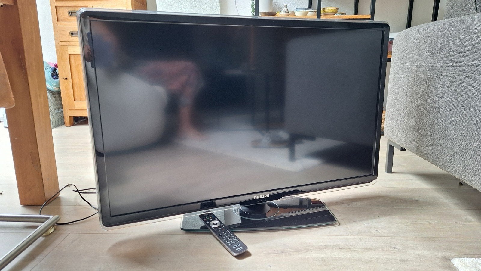 Philips net tv, 43 inch, glazen voet, Ophalen, Philips, Gebruikt, 50 Hz
