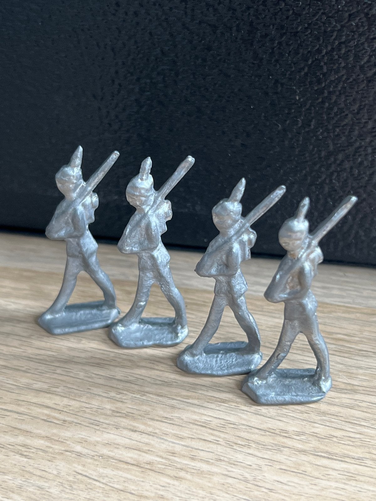 Antieke tinnen soldaatjes - Set van 4, Verzamelen, Ophalen of Verzenden, Gebruikt