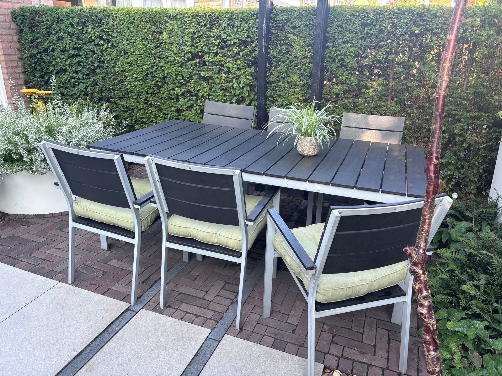 Tuinset in keurige staat, Tuin en Terras, Tuinsets en Loungesets, Ophalen, Gebruikt, Eettafel, 6 zitplaatsen
