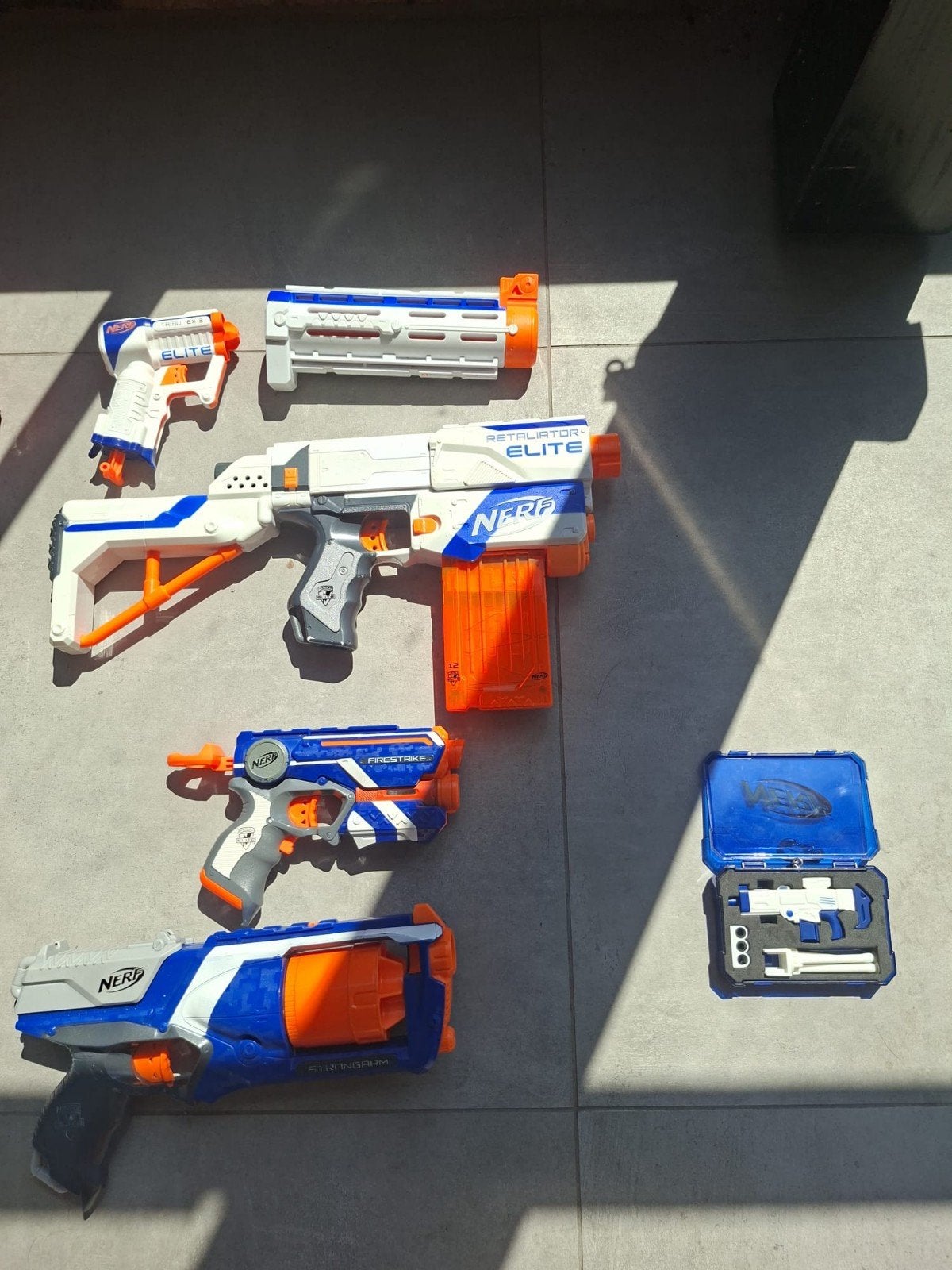 Grote Nerf Blaster Collectie met Accessoires, Ophalen, Gebruikt, Jongen of Meisje
