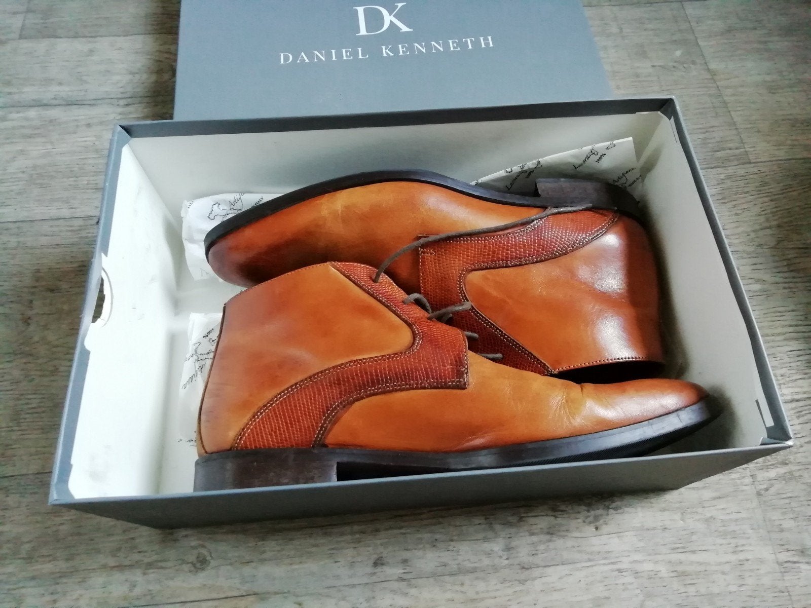 Nieuwe Daniel Kenneth veterschoenen - Bruin leer, maat 41, Ophalen of Verzenden