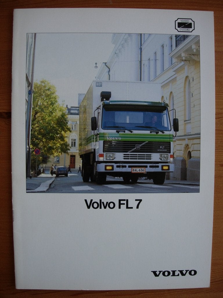 Volvo FL7 Brochure 1988 FL 7, Volvo, Zo goed als nieuw, Volvo, Ophalen of Verzenden