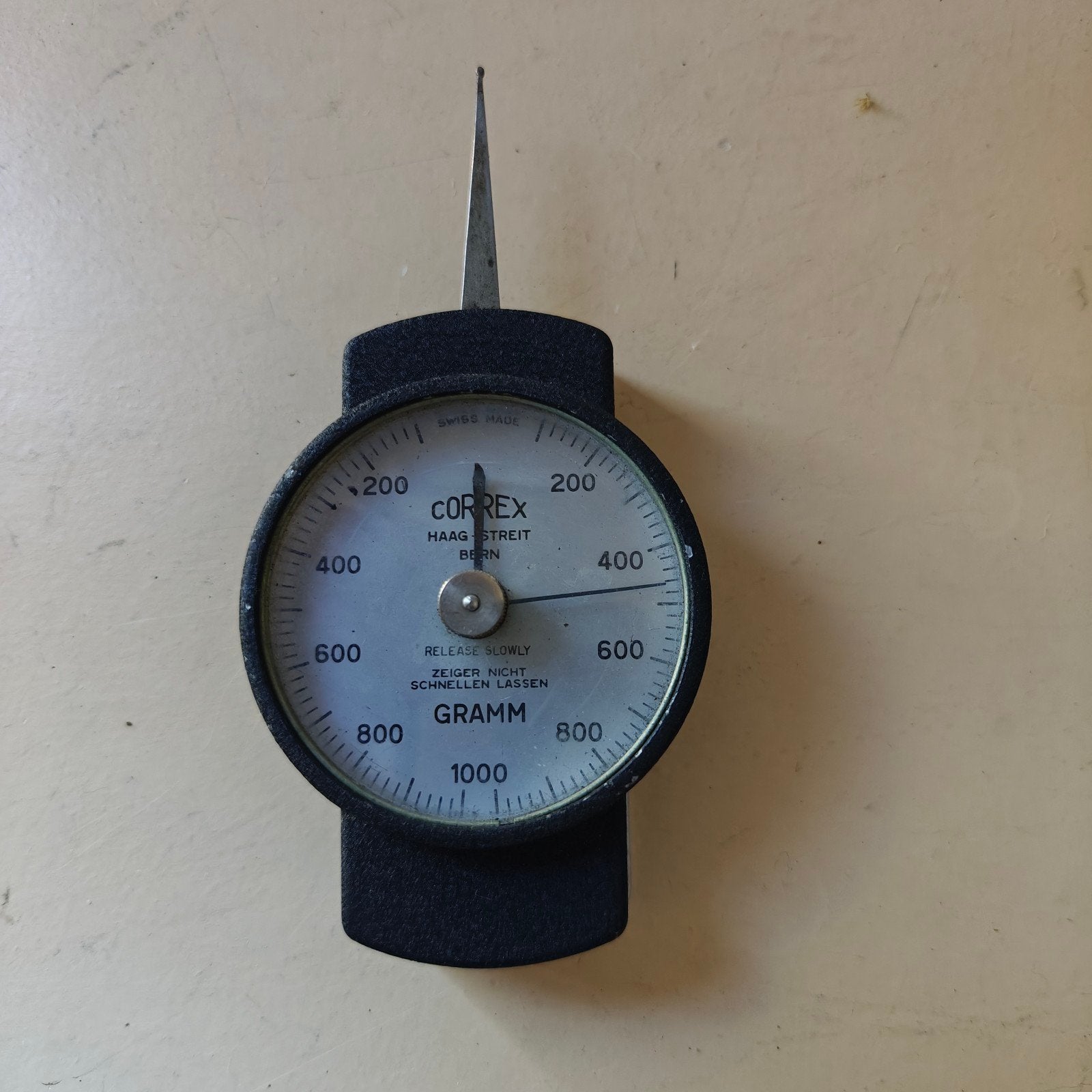 Correct Haag Streit veerdruk dynamo meter, Ophalen of Verzenden, Druk