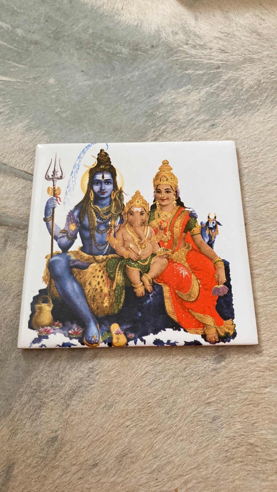 Hindu tegeltjes religie hindoeisme Lakshmi Ganesch, Ophalen, Zo goed als nieuw