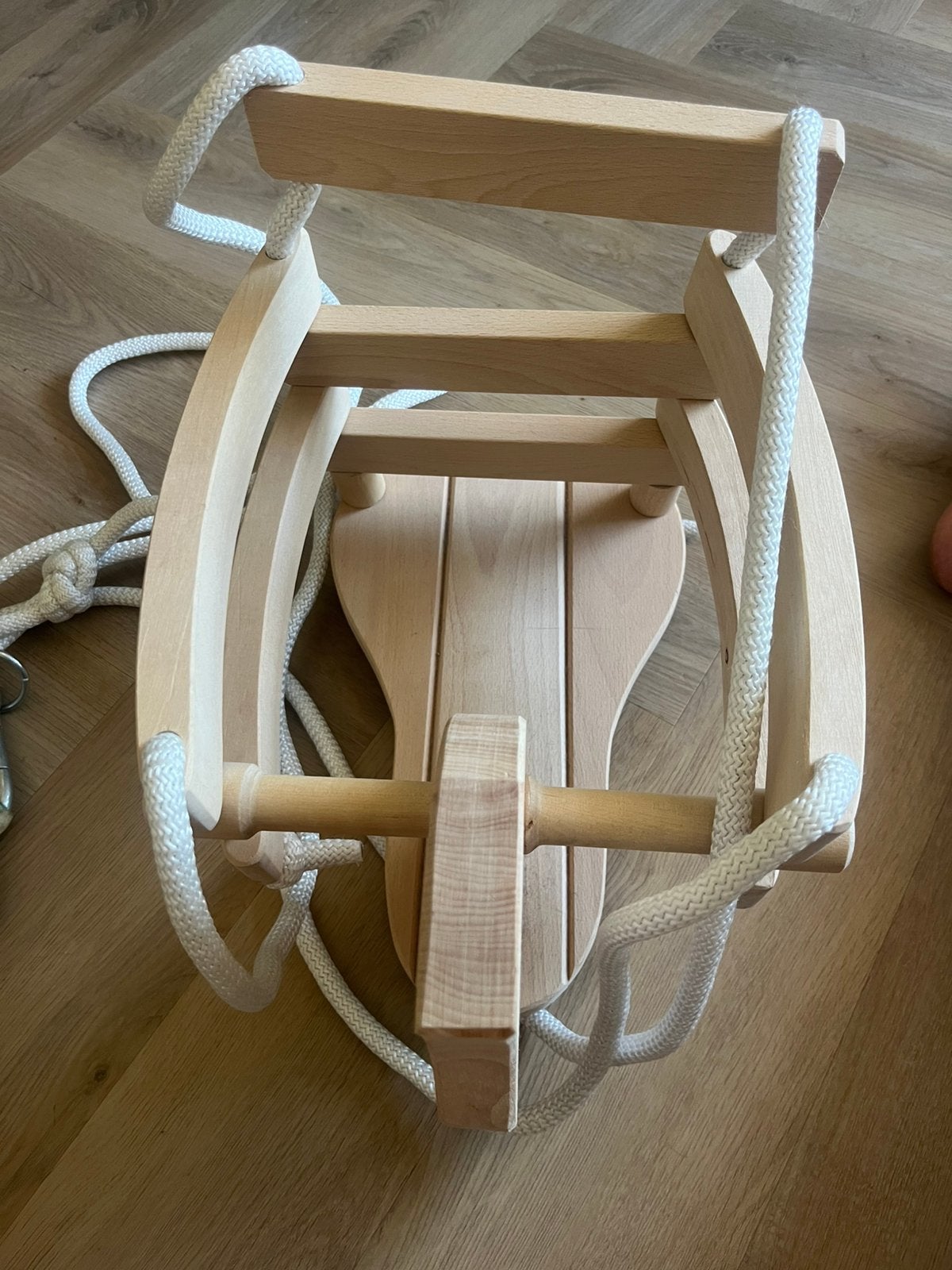Schommel paard hout, Ophalen, Zo goed als nieuw, Schommel