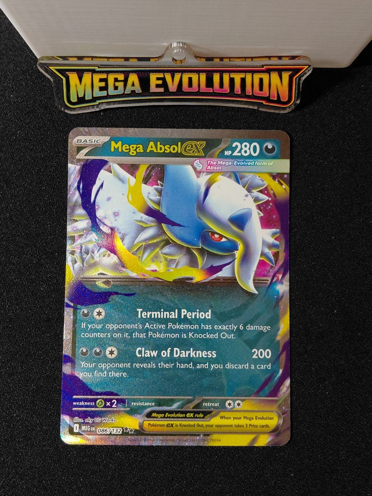 Mega Absol EX 086/132 (Mega Evolution) Pokemon, Ophalen, Zo goed als nieuw, Meerdere kaarten