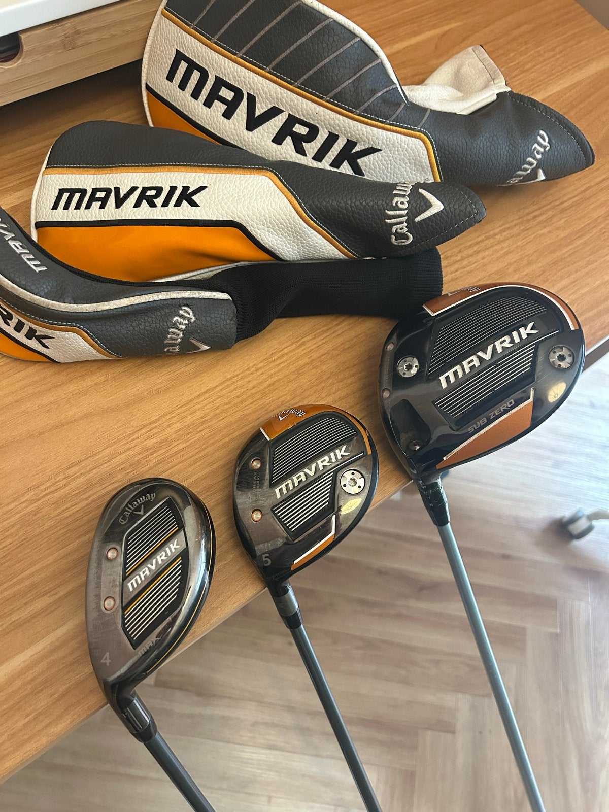 Callaway Mavrik linkshandig driver, houten 5, hybride, Sport en Fitness, Ophalen of Verzenden, Gebruikt, Set, Callaway