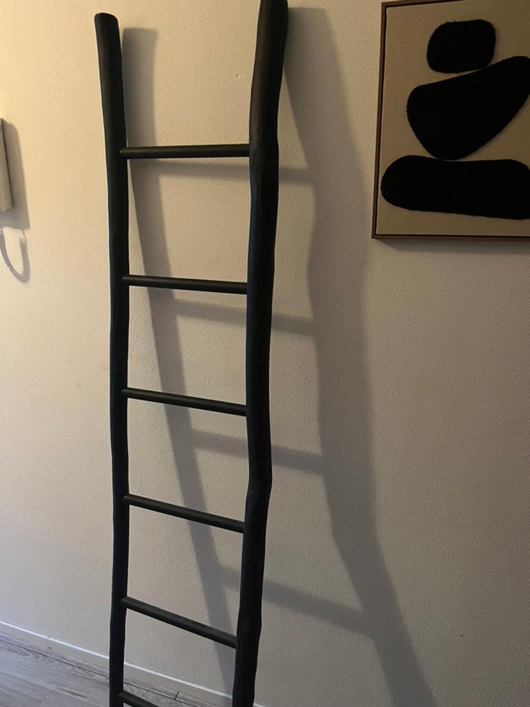 Decoratie trap ladder, Huis en Inrichting, Ophalen, Zo goed als nieuw, Wandbord of Wandpaneel, Zwart