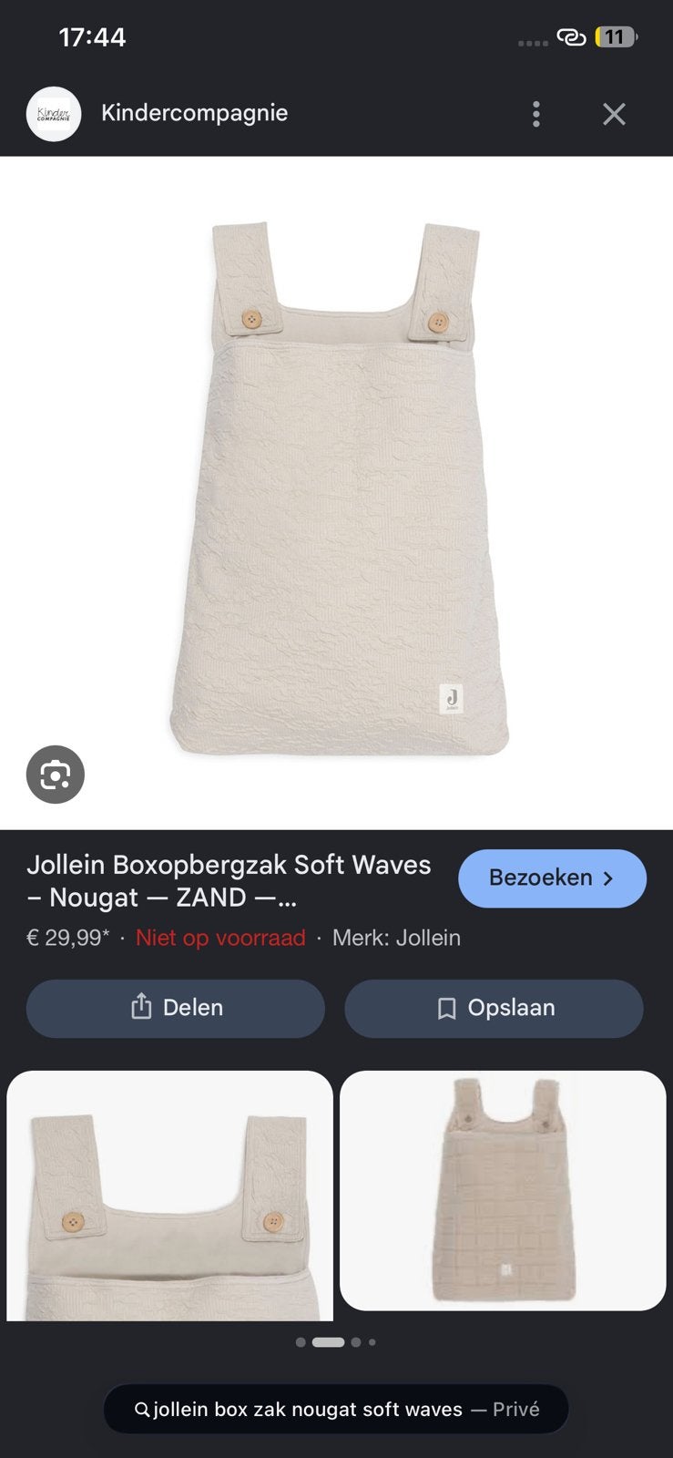 Jollein boxopbergzak, Ophalen, Zo goed als nieuw