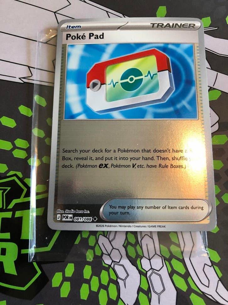 Pokemon kaart poke pad perfect order 081/088, Ophalen of Verzenden, Nieuw