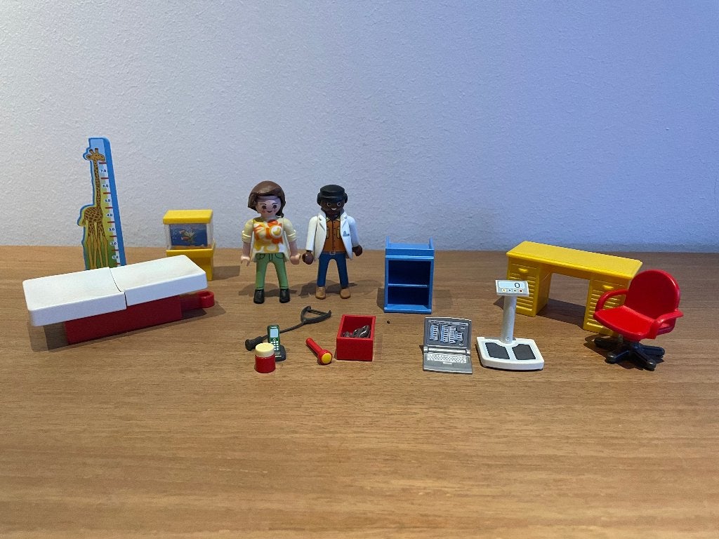 Playmobil bij de kindertandarts 70035 (set 12b), Ophalen of Verzenden, Gebruikt, Complete set