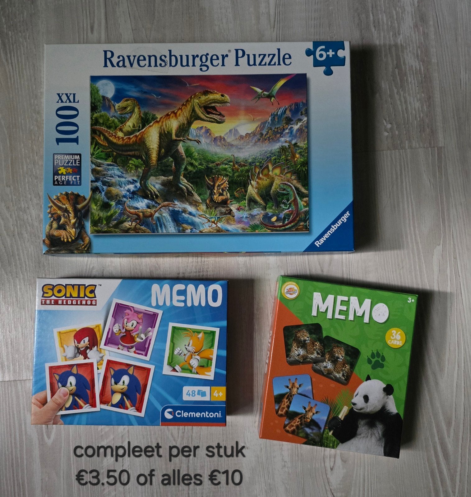 100 stukjes puzzel ravensburger 2x memorie, Kinderen en Baby's, Ophalen, Meer dan 50 stukjes, Zo goed als nieuw, 6 jaar of ouder