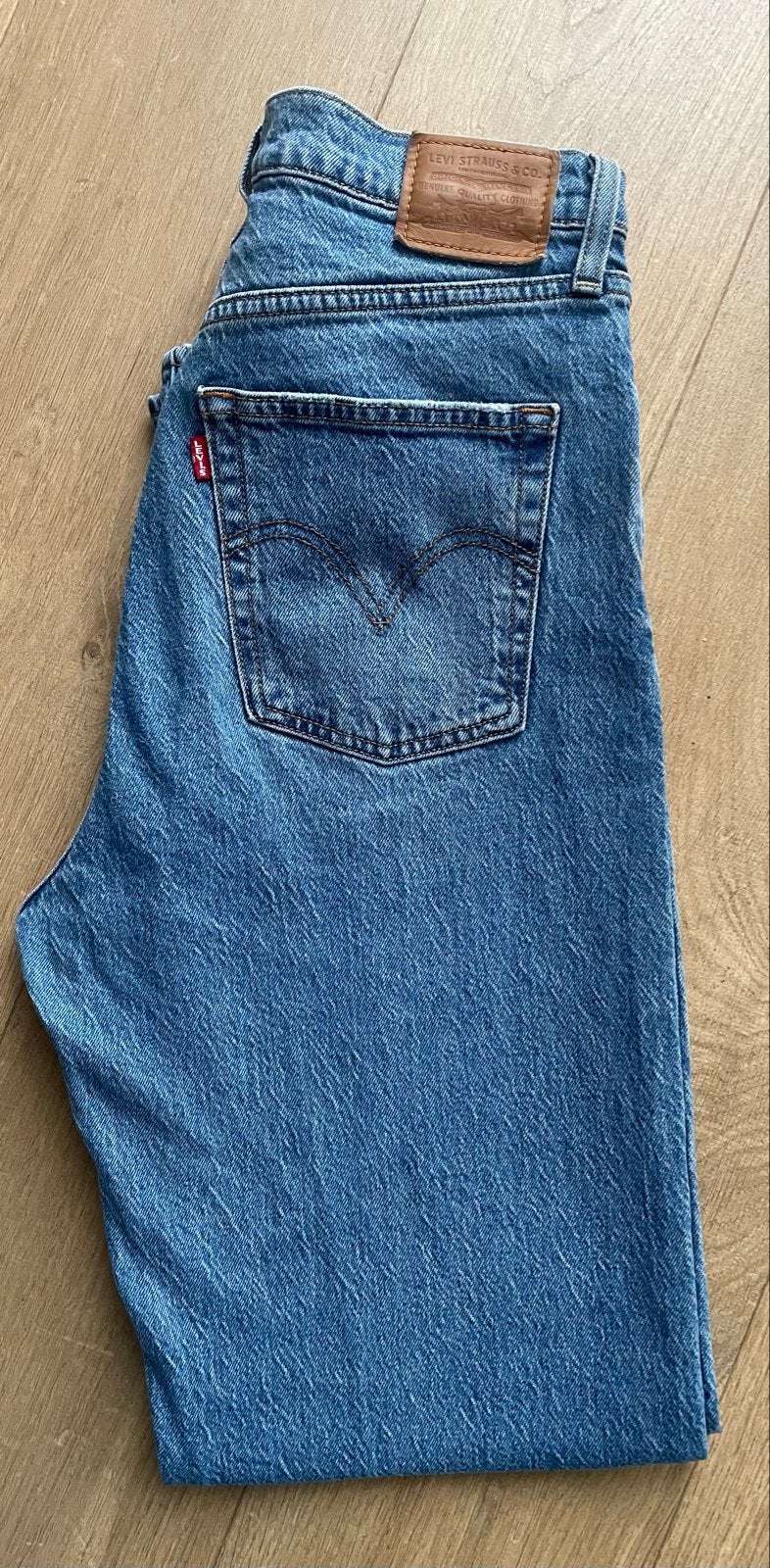 Dames Levi's Ribcage Straight Jeans - Maat W30, Ophalen of Verzenden, Zo goed als nieuw, Blauw, W30 - W32 (confectie 38/40)