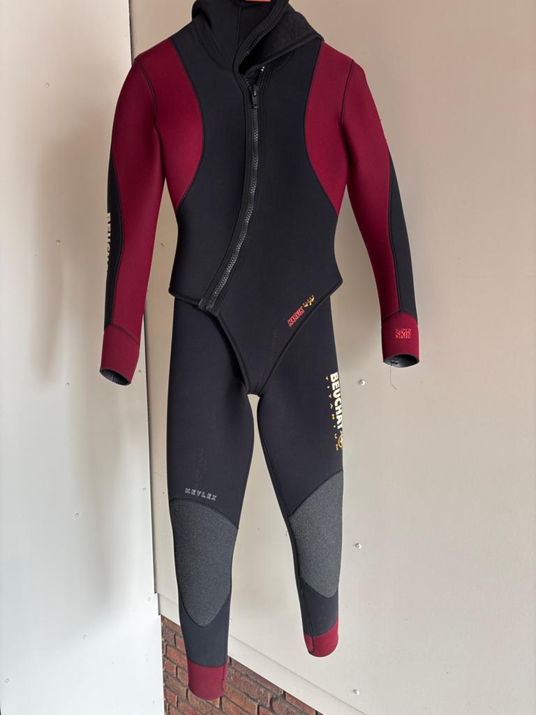 Beuchat duikpak dames maat L met overpak, Watersport en Boten, Duiken, Ophalen of Verzenden, Zo goed als nieuw, Duikpak