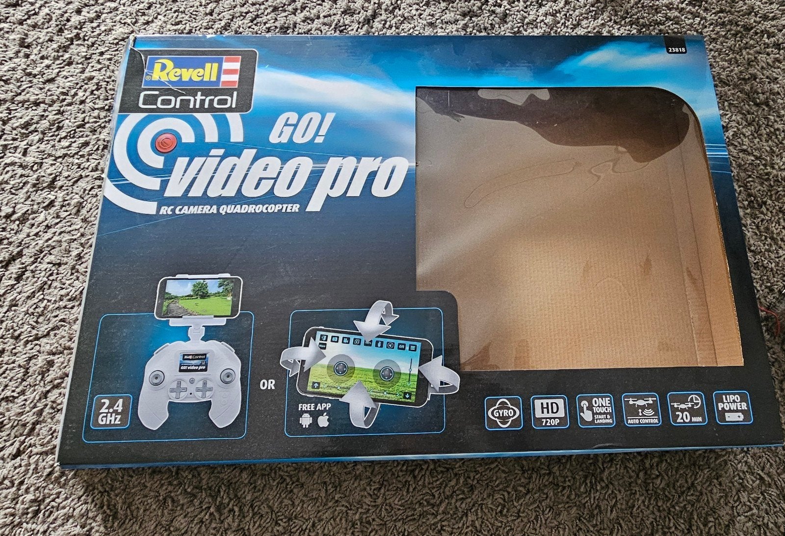 Revell Control GO! Video Pro RC Camera Quadrocopter Drone, Ophalen