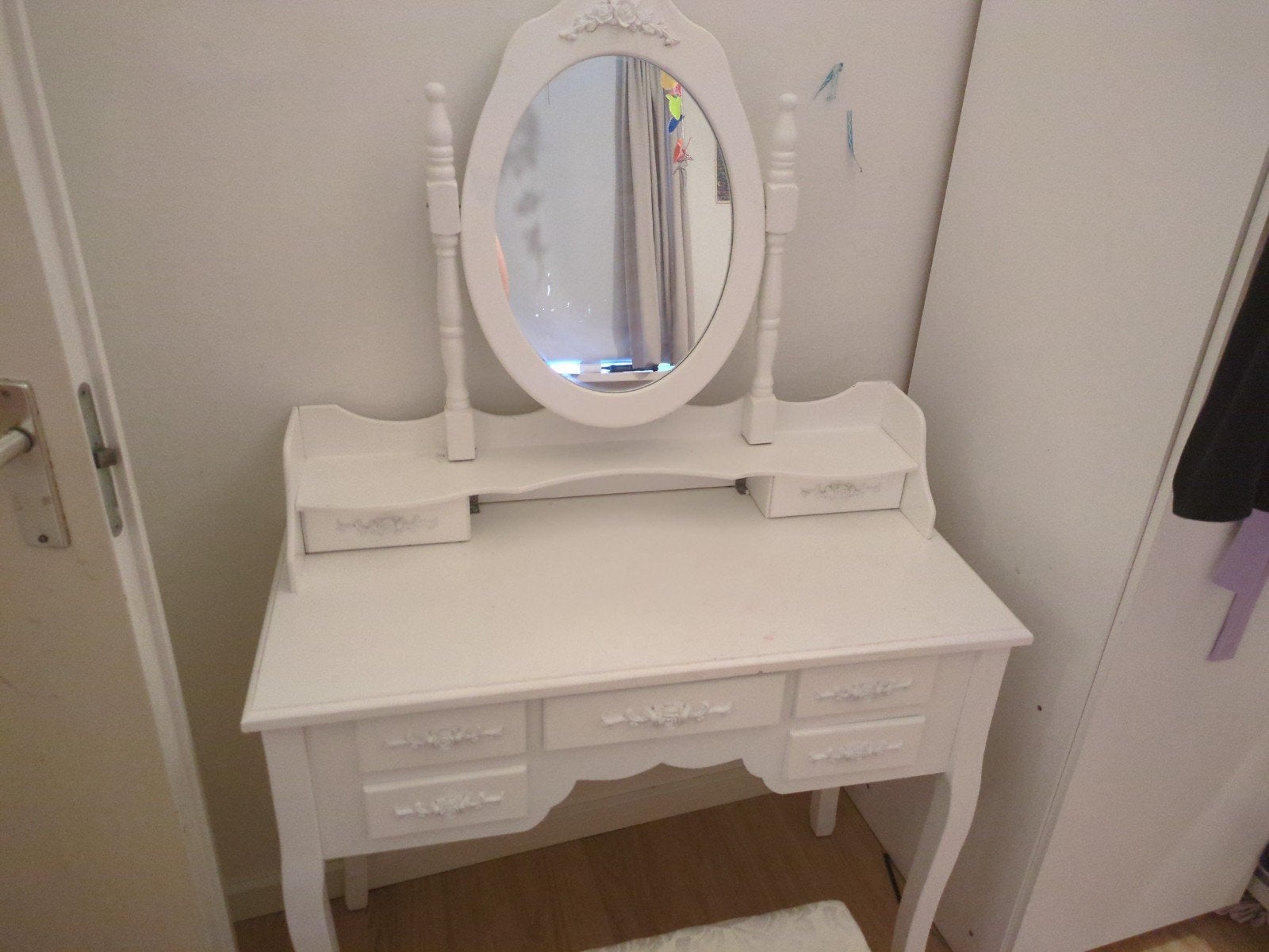 kaptafel met krukje, Huis en Inrichting, Ophalen, Gebruikt, 50 tot 100 cm, Minder dan 100 cm