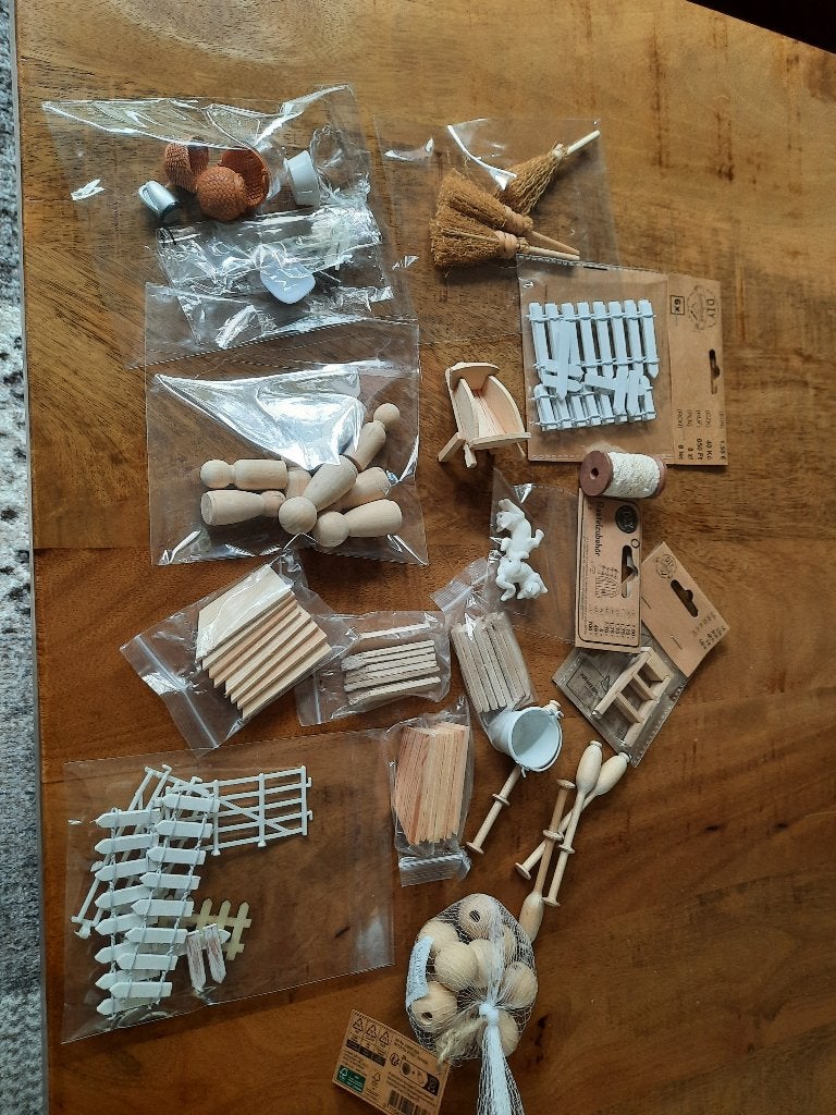 DIY Miniatuur Knutselpakket - Diverse Hout & Accessoires, Boeken, Nieuw, Ophalen of Verzenden, Overige onderwerpen, Geschikt voor kinderen