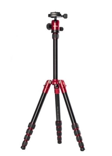 PrimaPhoto compact en licht statief tripod, nieuwstaat, Zo goed als nieuw, Minder dan 150 cm, Met balhoofd, Ophalen of Verzenden