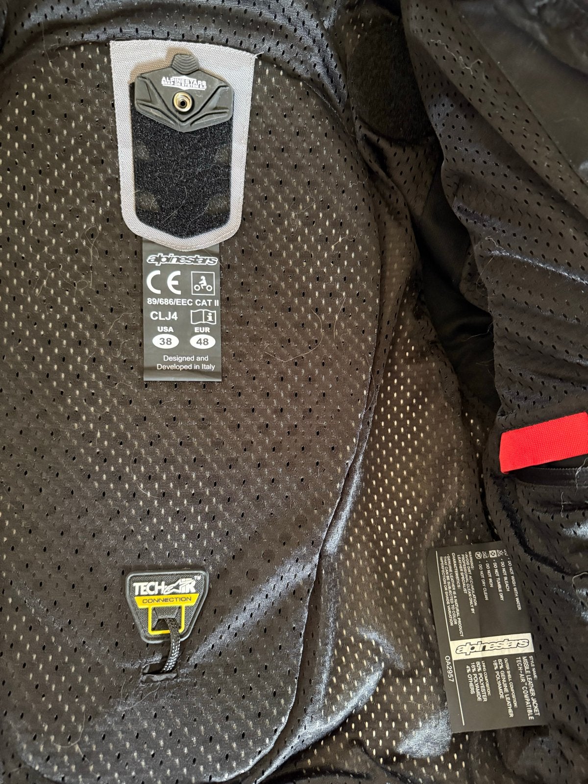 Alpinestars Leren Motorjas en Broek - Airbag Voorbereid, Ophalen of Verzenden, Tweedehands, Dames, Combipak