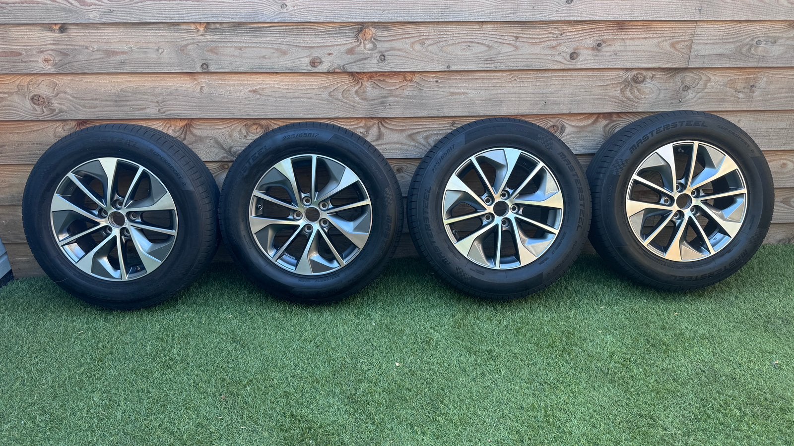 4 Originele Toyota RAV4 17-inch lichtmetalen velgen, Ophalen, Gebruikt, Banden en Velgen, 17 inch