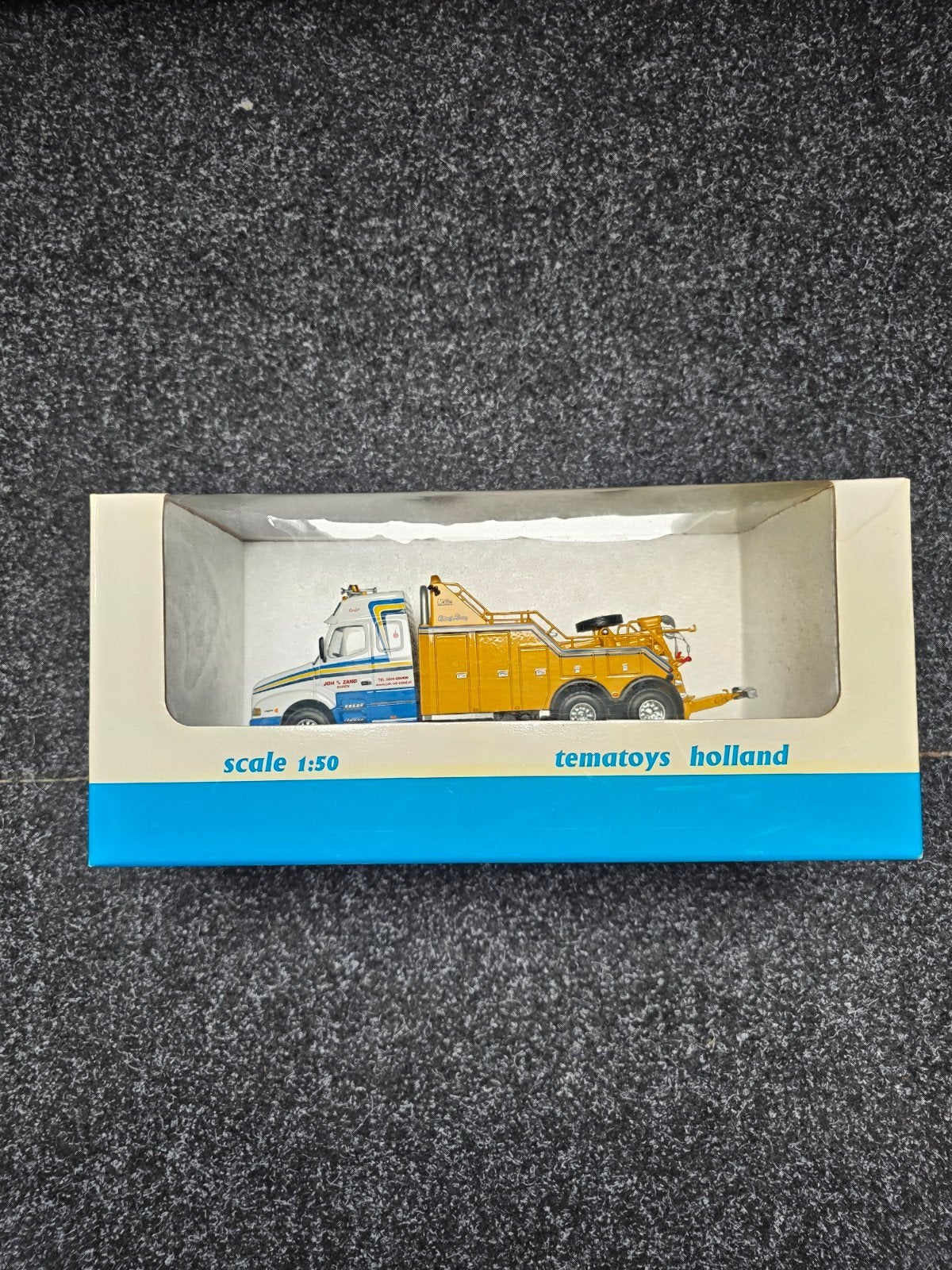 Lion Toys Volvo 144L bergingswagen Johan v/d Zand, Ophalen of Verzenden, Zo goed als nieuw, Bus of Vrachtwagen, Lion Toys