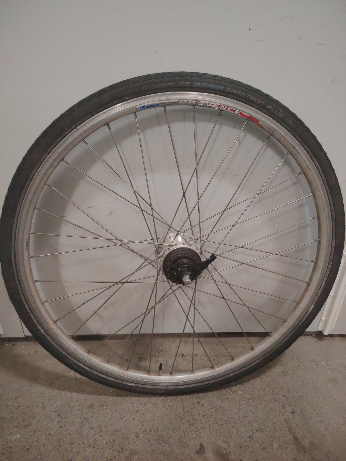 Wiel met Shimano Nexus SG-7R50 naaf Schwalbe Marathon Plus, Fietsen en Brommers, Wiel, Elektrische fiets, Gebruikt, Shimano, Schwalbe