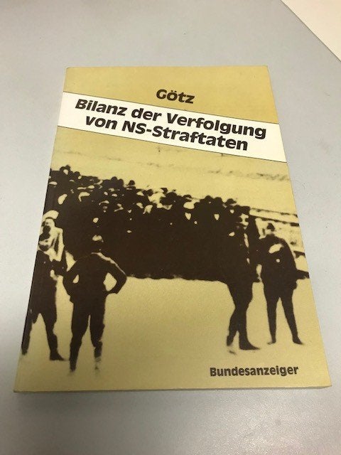 Bilanz der verfolgung von NS-Straftaten, Götz, Ophalen of Verzenden, Algemeen, Tweede Wereldoorlog