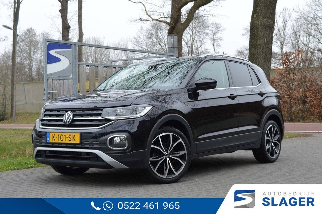 Volkswagen T-Cross 1.0 TSI Style - Trekhaak|Camera|ACC|Virtu, Gebruikt, Zwart, Origineel Nederlands, Bedrijf