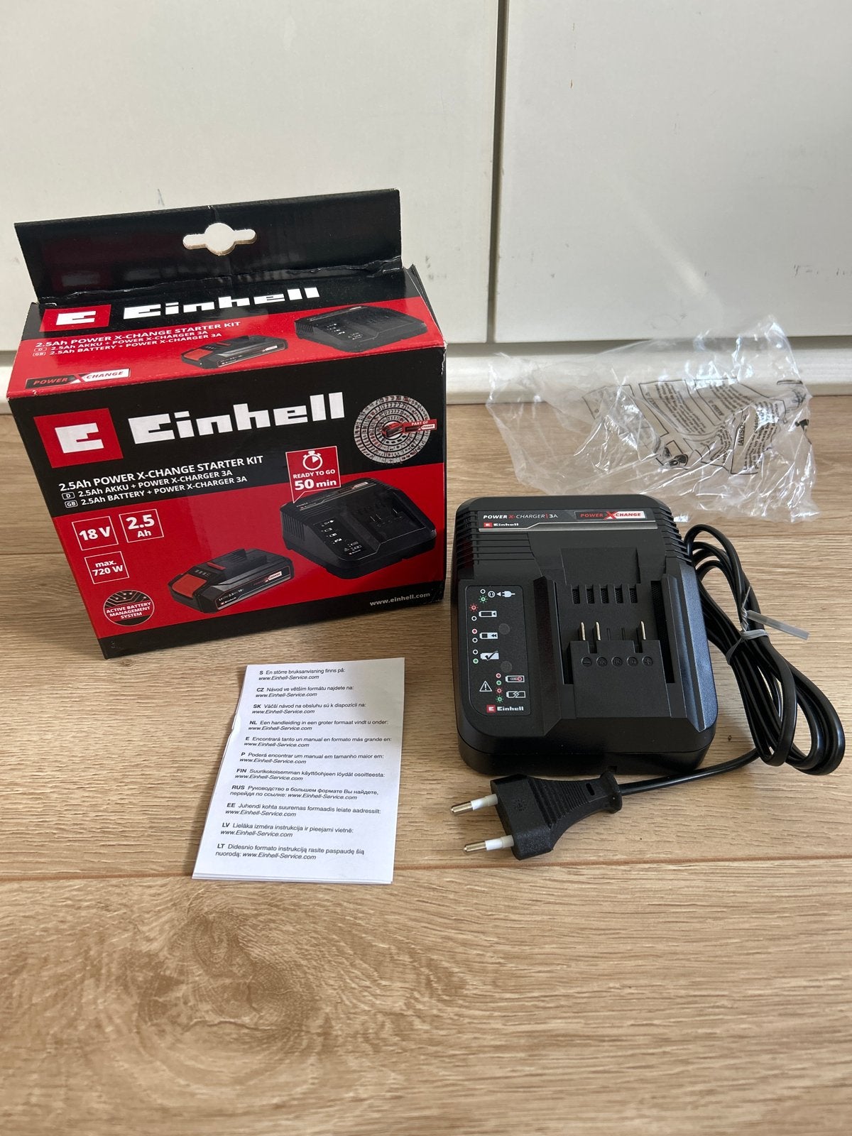Einhell Power X-Change Oplader 3A, Ophalen of Verzenden, Nieuw