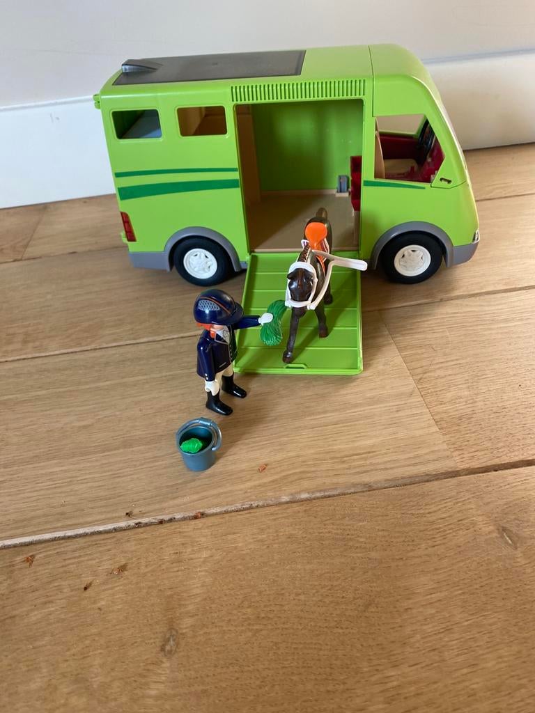Playmobil paardenvrachtwagen, Ophalen of Verzenden, Gebruikt