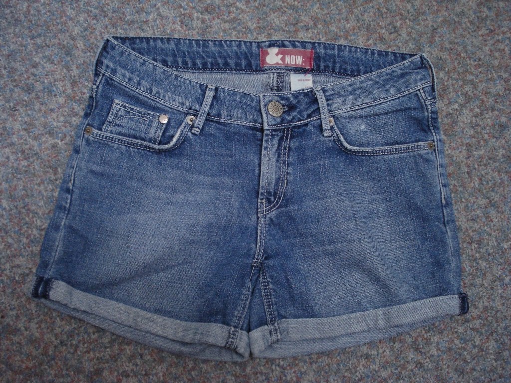 Now korte jeans maat 152, 5-pocket met omslagje, Broek, Gebruikt, Meisje, Ophalen of Verzenden