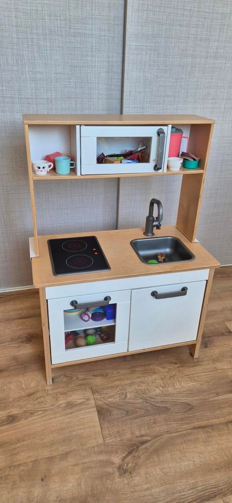 Speelkeuken met pannetjes en accessoires - Gebruikt, Ophalen