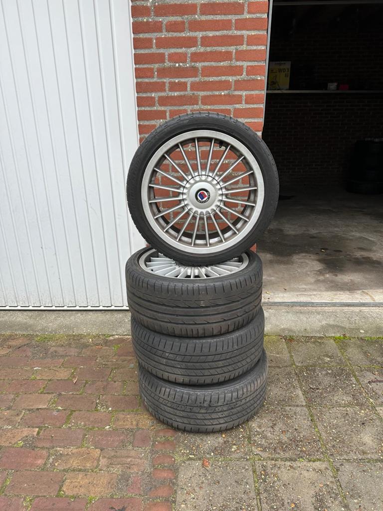 BMW alpina velgen met banden Bridgestone, Auto-onderdelen, Banden en Velgen, Ophalen, Banden en Velgen, B, Personenwagen