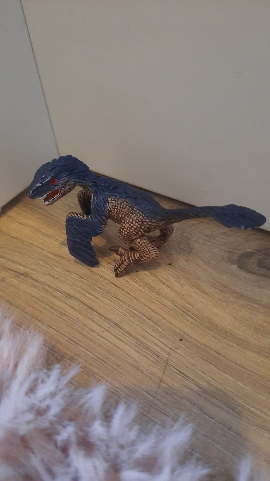 Dinosaurus speelgoedfiguur - Blauwe Velociraptor, Ophalen of Verzenden, Gebruikt, Jongen of Meisje