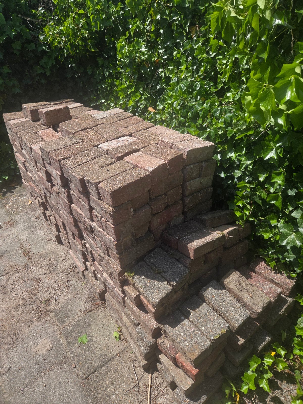 Gebruikte bakstenen voor tuin of bestrating, Ophalen, Gebruikt, Bakstenen