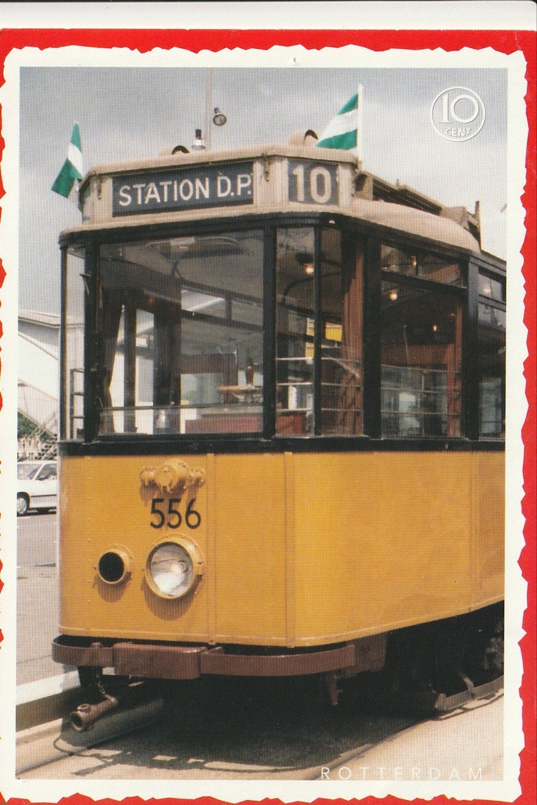 ROTTERDAM STADSRONDRIT LIJN 10 RET MUSEUM MOTORRIJTUIG 556, Ophalen of Verzenden, 1980 tot heden, Gelopen, Zuid-Holland