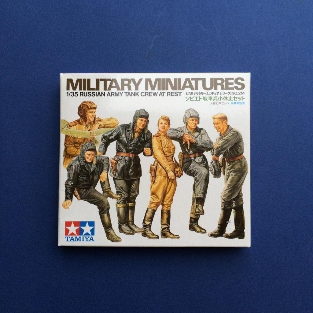 tamiya 35214 Russian Army Tank Crew at Rest 1/35, Verzenden, Nieuw, Groter dan 1:35