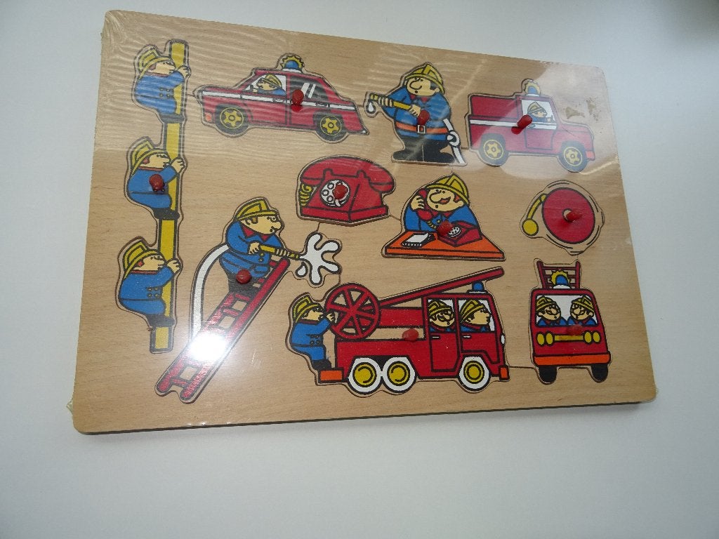 3 Houten Noppen Puzzels (Nieuw), Kinderen en Baby's, Ophalen, Nieuw