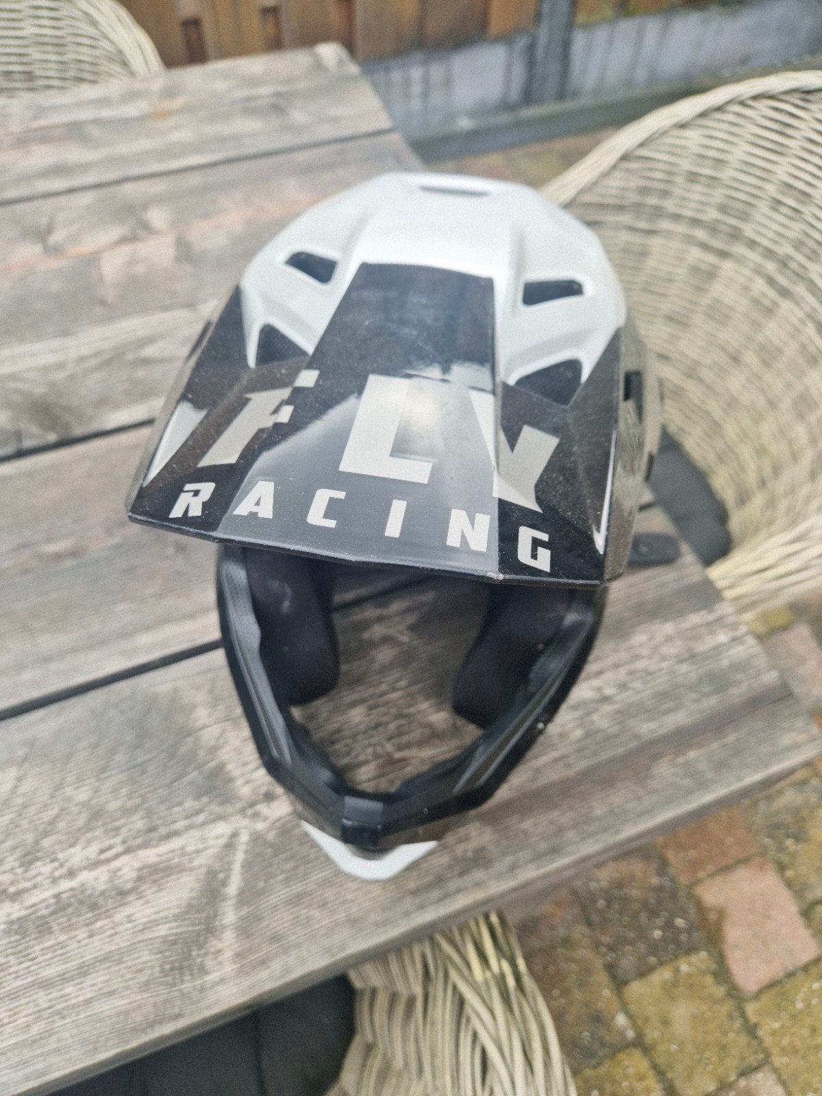 Fly Racing BMX helm voor kinderen (YM 49-50cm), Gebruikt, Jongen of Meisje, Overige maten, Ophalen of Verzenden