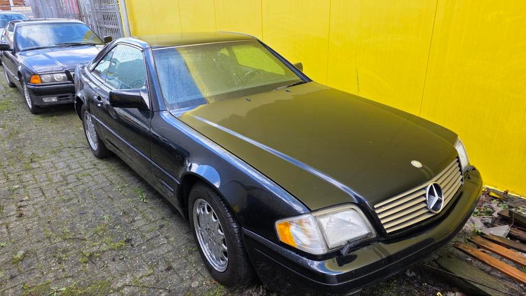 Mercedes-benz sl320 automaat hardtop 127 dkm us import, Automaat, Achterwielaandrijving, Zwart, Cabriolet