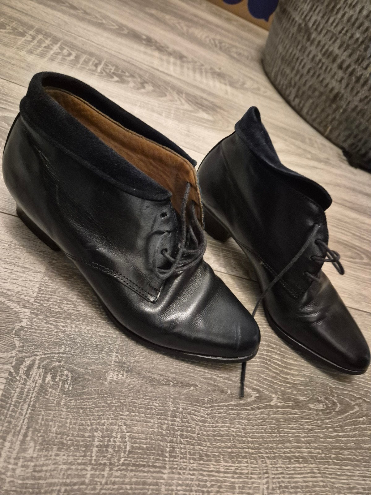 Zwarte leren veterschoenen - Maat 36, Kleding | Dames, Schoenen met lage hakken, Zwart, Ophalen of Verzenden, Antonio Paolo